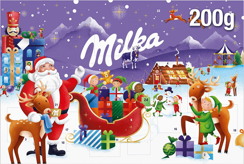 Calendarios de Adviento de chocolate Milka