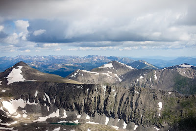 a view from the top of Quandary Peak