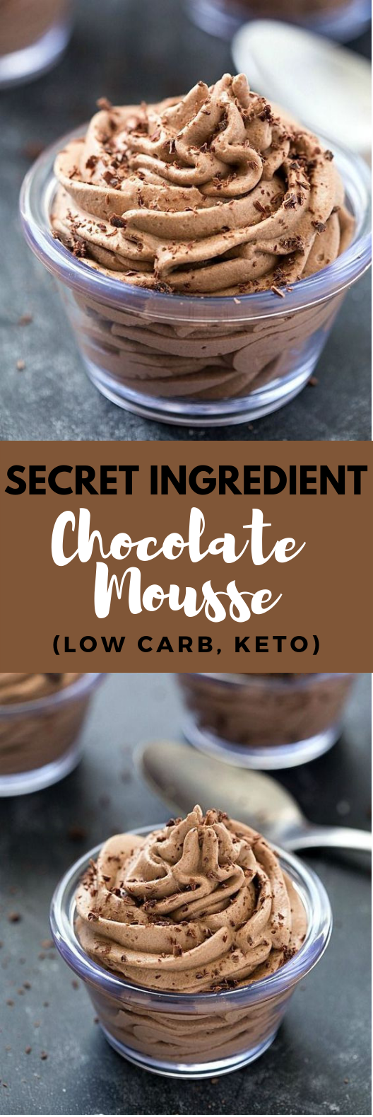 Secret Ingredient Easy Chocolate Mousse (Low Carb, Keto) #Dessert #Chocolate