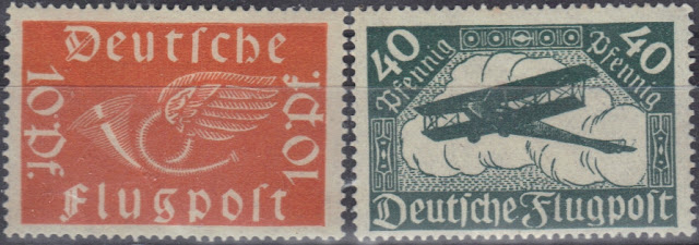 Germany - 1919 - air post stamps