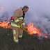 Winter Hill TV mast fire: Man arrested as blaze continues