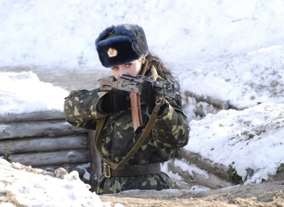 烏克蘭女兵軍方選美