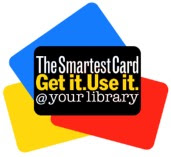 library card sign up month logo 