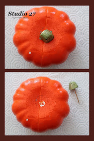 Remove the Stem From the Foam Pumpkin