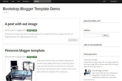 Bootstrap Blogger Template Free Download