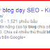 Hướng dẫn tạo Rich Snippets và cách chèn Rich Snippets với blogspot