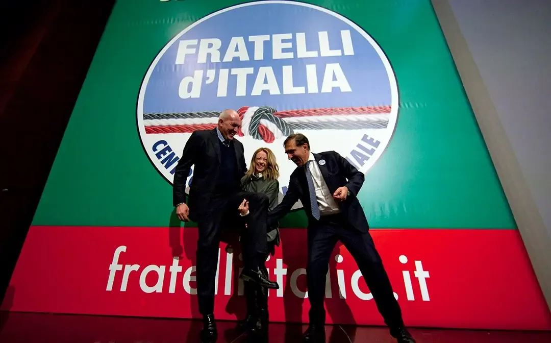 Guido Crosetto, Giorgia Meloni e Ignazio La Russa