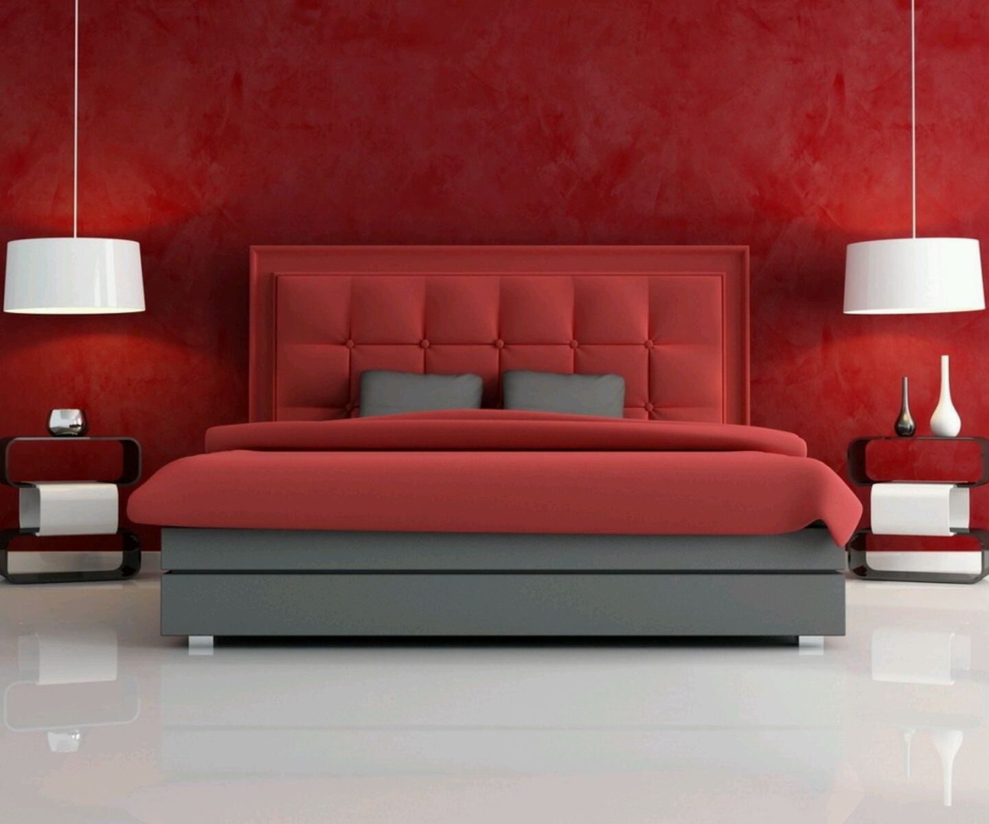 victorian wall decor ideas Red Bedroom Design | 1440 x 1200