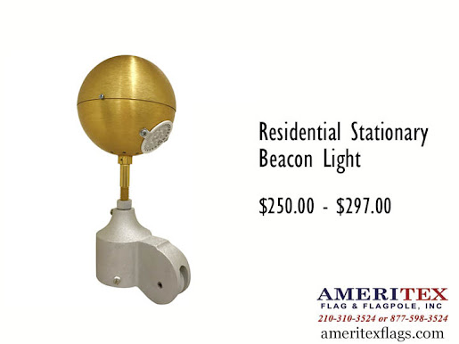 Stationary Beacon Flagpole Light