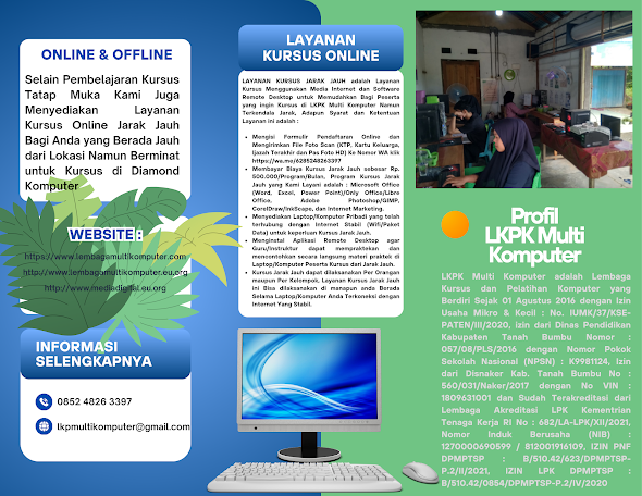 Program Kursus Komputer 1 Tahun LKPK Multi Komputer