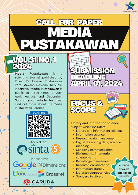 CALL FOR PAPER JURNAL ILMIAH MEDIA PUSTAKAWAN