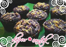 muffin ubi boled ungu dapur cantik