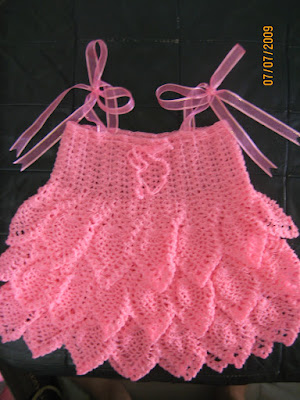 Dress Patterns on Cyn S Crochet   Knitting Corner  Pink Pineapple Baby Dress