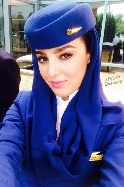 Air hostess hide some thing during flight