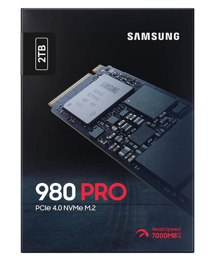 SAMSUNG 980 PRO 2TB PCIe NVMe Gen4 Internal Gaming SSD