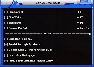 Cheat Ayodance Hack Skin v.6095 By Lawyers Team Hackz