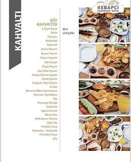 nira gurme batıkent kahvaltı menu fiyat