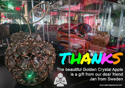 Golden Crystal Apple is a gift from our dear friend Jan from Sweden