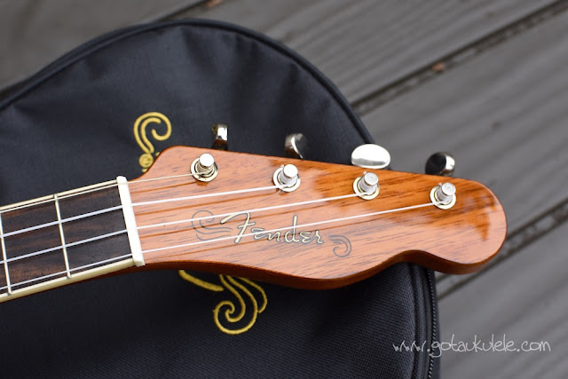 Fender Montecito Ukulele headstock