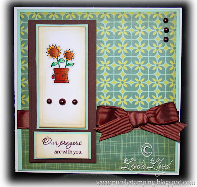 Papertake Challenge card made using Cosmo Cricket Early Bird Patterned Paper and Papertrey Aqua Mist Cardstock full size