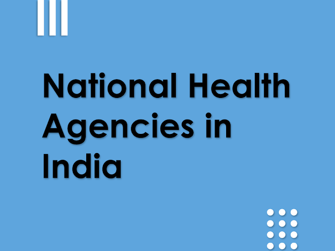 National Health Agencies in India / Voluntary Health Agencies in India