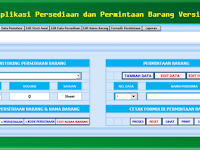 Aplikasi Excel Persediaan dan Permintaan Barang Versi 2