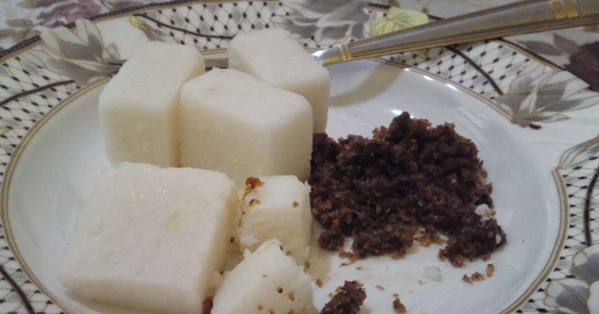 Nasi Impit Sambal Hitam - Makanan Tradisi Terengganu
