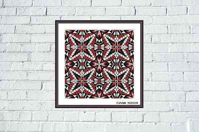 Ornament geometric cross stitch pattern - Tango Stitch