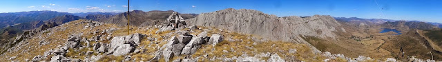 Panorama desde el Meloita. A la derecha la presa de Casares