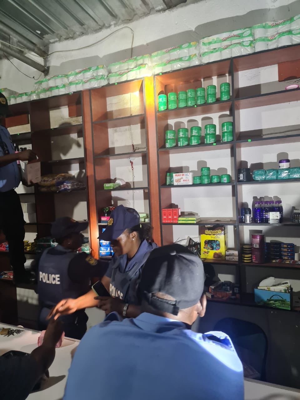 SAPS officers were left shaken after searching a food store, what they found left patrons speechless