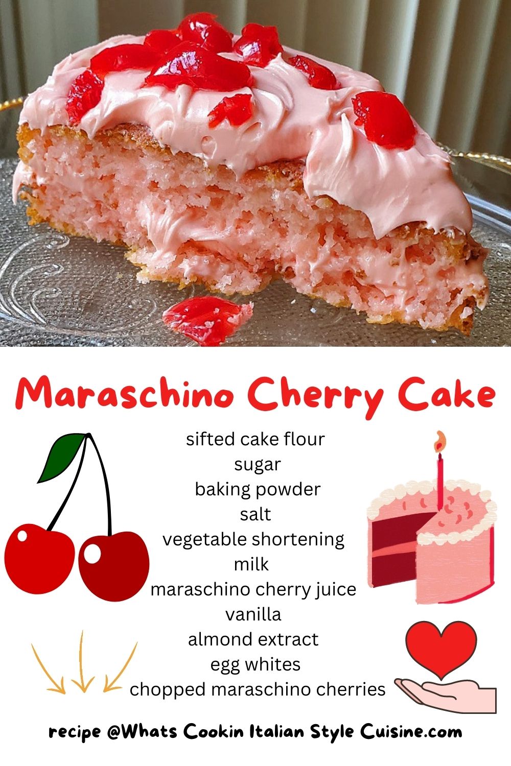 pin for later cherry cake