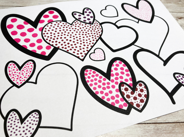 heart art for kids