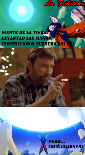 Chuck Norris ayuda a Goku para salvar la Tierra