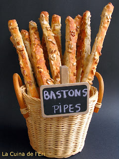 Bastons de pipes salades