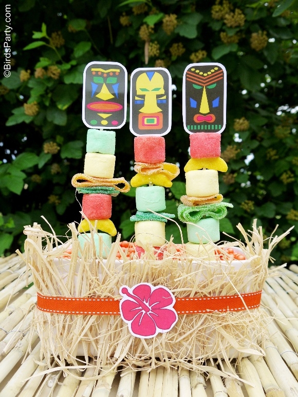  Hawaiian  Tiki Luau  DIY  Party  Ideas  Free Printables 