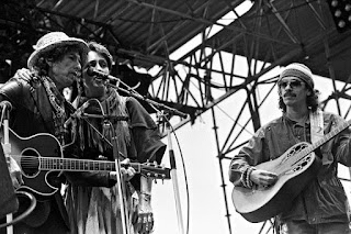 Bob Dylan, Joan Baex, Carlos Santana, 1984