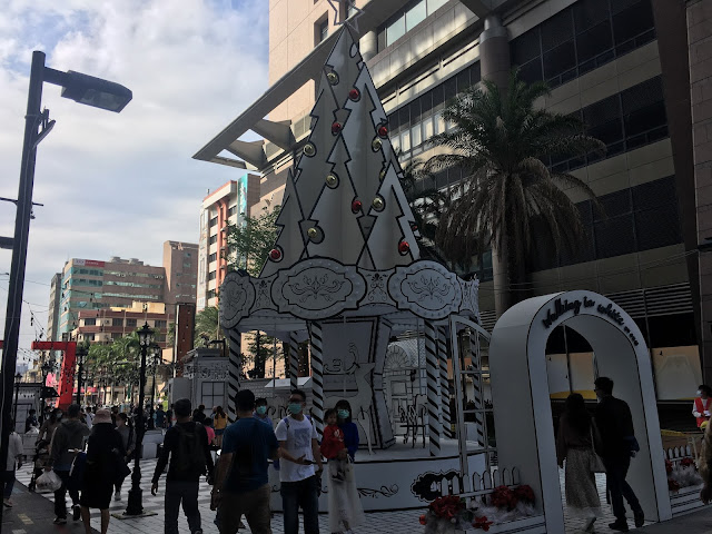 Christmas decorations at Shin Kong Mitsukoshi store in Tainan City, Taiwan