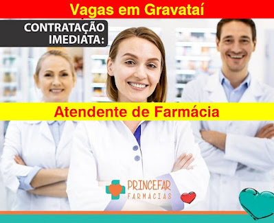 Vagas para Atendente de Farmácia em Gravataí