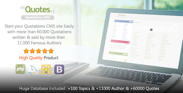 Quotes v1.0.4 Quotation PHP Script quotes-v1-0-4-responsive-quotation-cms-php-script