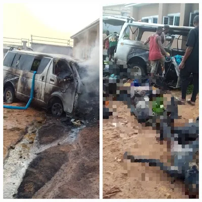 Six people die in a tragic car accident in Enugu, many burn beyond recognition; police investigation reveals details.