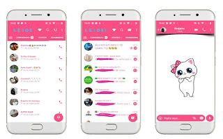 Cute Cat White Theme For YOWhatsApp & Fouad WhatsApp By Leidiane