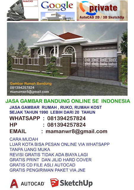 jasa gambar rumah ,jasa gambar rumah bandung