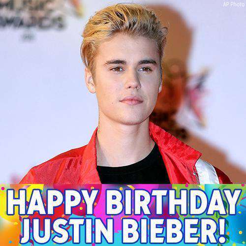 Justin Bieber's Birthday Wishes Awesome Picture