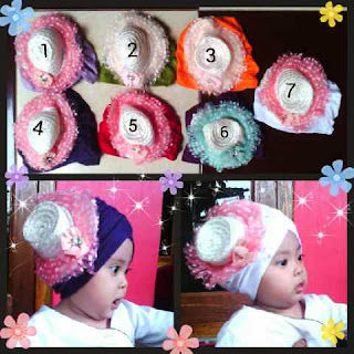 turban anak lucu variasi topi pita