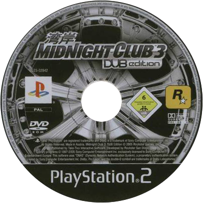 PS2 Game Disc Cover Art