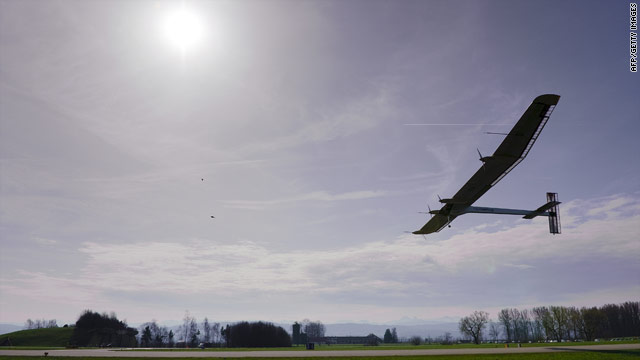 solar powered plane. solar powered plane.