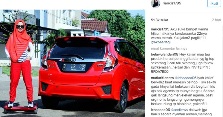 Pamer Mobil Mewah Adik Oki Setiana Dicibir Netizen 