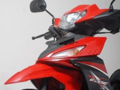 New Kawasaki Edge 115cc Red Color Design Bodykit