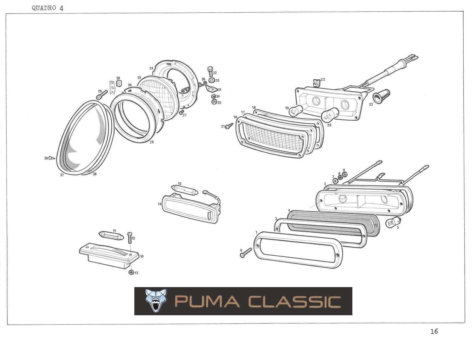 Lanternas traseira Puma GT