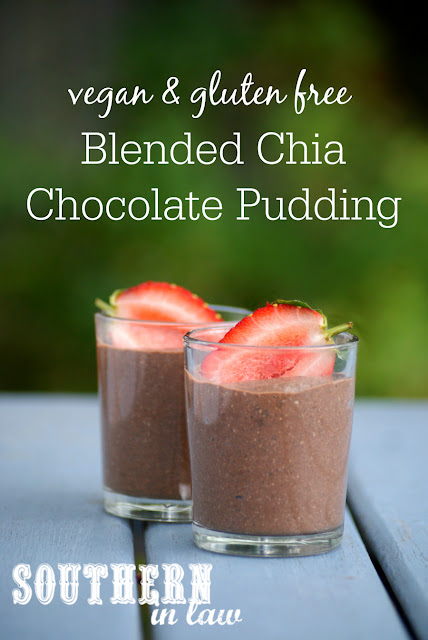 Vegan Chia Chocolate Mousse Recipe - low fat, gluten free, healthy, clean eating recipe, blended chia pudding, sugar free, egg free, dairy free 